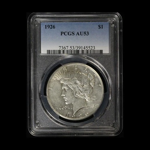 1926- P Silver Peace Dollar PCGS AU53- Free Shipping USA