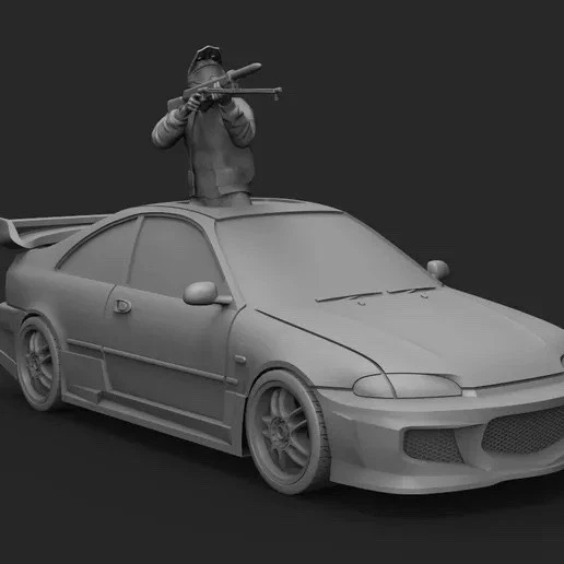 1/64 РЕЗИНОВАЯ ПЕЧАТЬ Vince Robo al camion Toretto вкл. 4 HOTWHEELS & DIORAMAS - Изображение 3 из 3