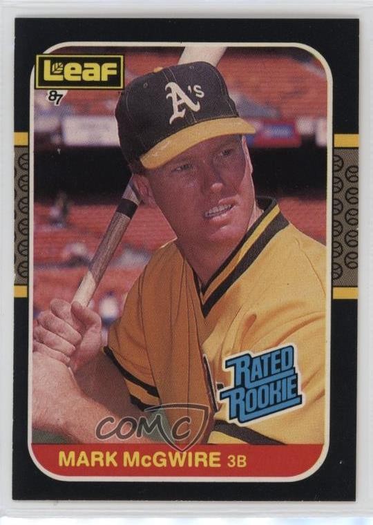 1987 Leaf Canadian Rated Rookies Mark McGwire #46 1rb7