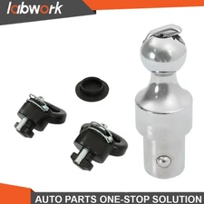 Labwork 60638 2-5/16" Gooseneck Ball & Safety Chain Anchor Kit Puck System