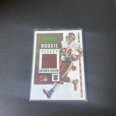 Antonio Gibson 2020 Panini Contenders Rookie Patch #RSV-AGI Washington Redskins