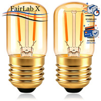 LED Filament GlüHbirne E27 1W Warmweiß 2200K Bernstein 10W-15W Ersatz 2 StüCk