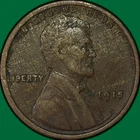 1915 Lincoln Wheat Cent Extremely Fine XF Coin #37004