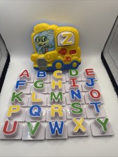 Leap Frog Tads School Bus Fridge Phonics Complete Alphabet 26 Letters Tested EUC