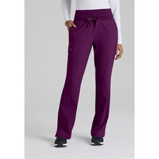 Barco One Women's Stride 5-Pocket Mid-Rise Fit  Flare Women's Scrub Pant