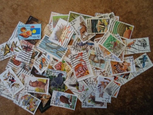 Collection 100 US stamps - 250th Birthday series -#8 The Nations' wildlife