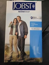 Jobst Activewear 15-20 Large (WHITE) Compression Socks