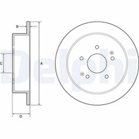 2X Bremsscheibe Hinterachse FüR Ssangyong KG Mobility Korando Tivoli VAN Torres