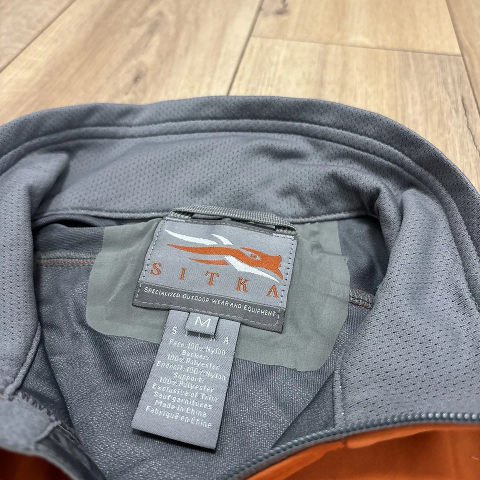 Sitka Jetstream Jacket Windstopper Soft Shell Long Sleeve Orange Men’s M Medium - Image 3 of 4