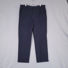 Dockers Men's Navy Slim Fit Pants Cotton Flat Front Size 36x30