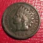 1889 INDIAN HEAD CENT  I-314 FREE SHIPPING VG-F DETAILS