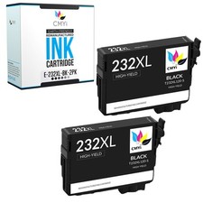 2-Pack CMYi Compatible T232XL Black Ink Cartridge for Epson WorkForce WF-2930