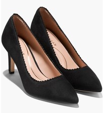 Cole Haan Bellport Pointed Toe Pump Heel Women Black Suede Size 8