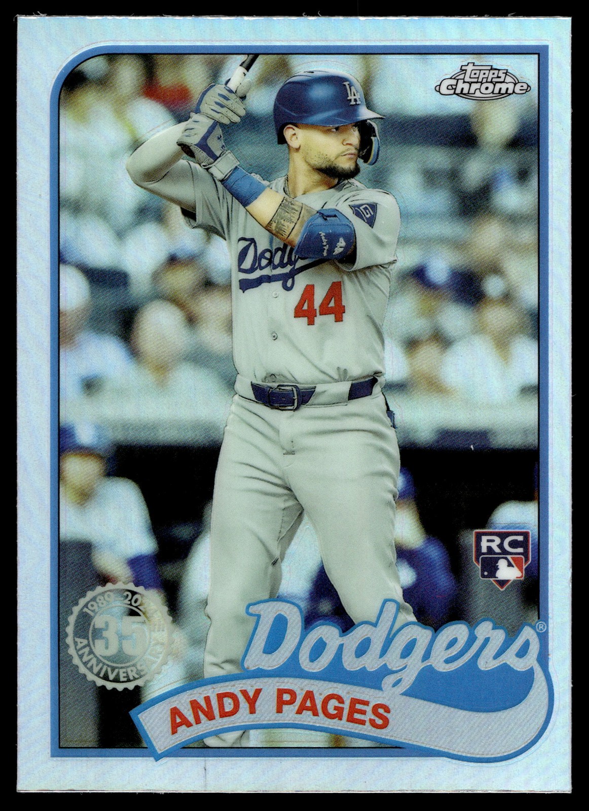 2024 Topps Chrome Update #89CU-8 Andy Pages 1989 35th Anniversary RC Dodgers