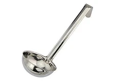 Winco LDI-40SH, 4 Oz Stainless Steel Soup Ladle with 6-Inch Handle, One Piece...