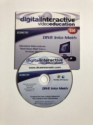 Saxon Geometry Dive digital Interactive CD Video David Shormann