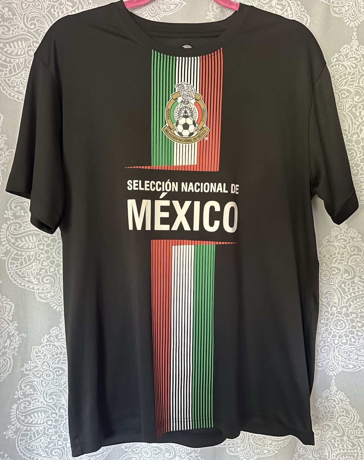 Mexico National Team Soccer Jersey Mens Large Black Seleccion National Futbol