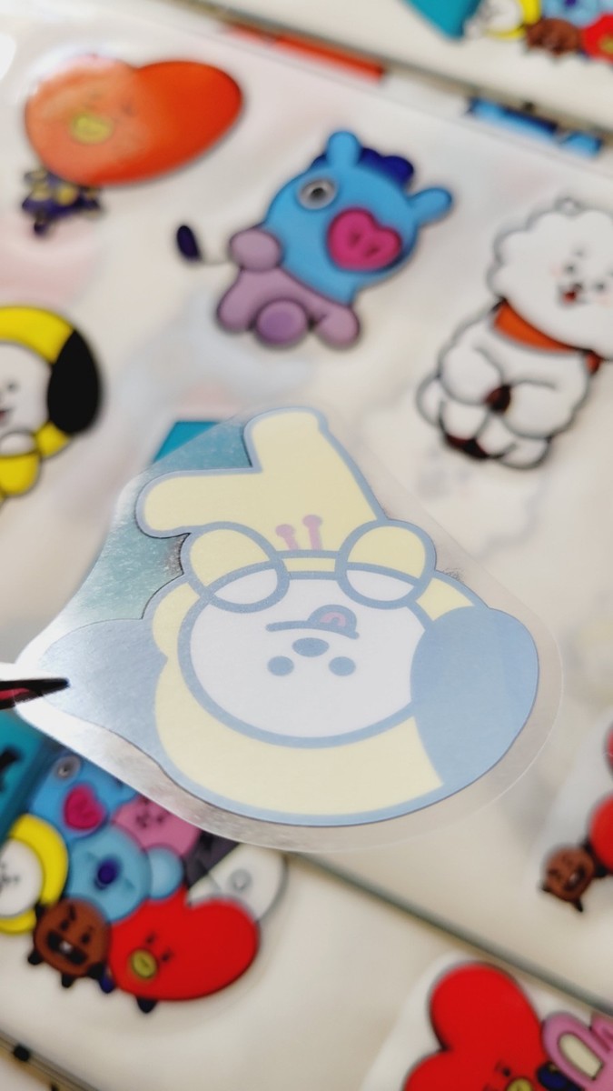 BT21 BTS STICKERS CARTOON WATERPROOF CLEAR DECAL KOREAN KPOP