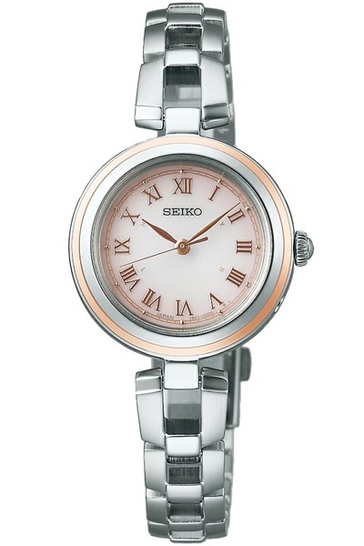 Seiko Selection SWFH146 Jdm Solar Funkuhr Pink Dial Ss Damenuhr-image