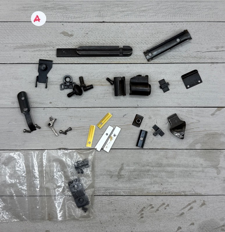Antique Gun Parts Various Parts Sight Hoods Rail Mounts Screws More See Pics