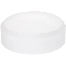 Plymor Frosted Acrylic Beveled Round Display Base, 3" W x 3" D x 1" H