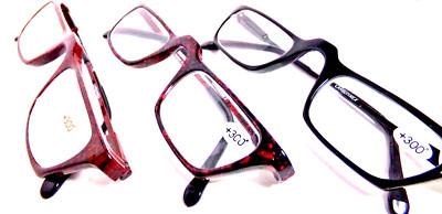 3 Reading Glasses Power +3.0 Traditional compact fashion Mens premium readers