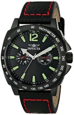 Invicta Specialty Black Dial Black Ion-plated Stainless Steel Men's Watch 0857
