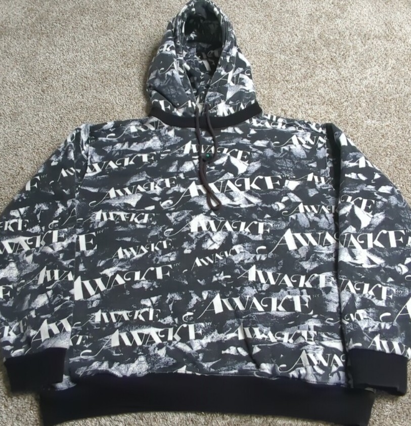 中古 希少XL Awake NY x OJAS Logo Hoodie - トップス