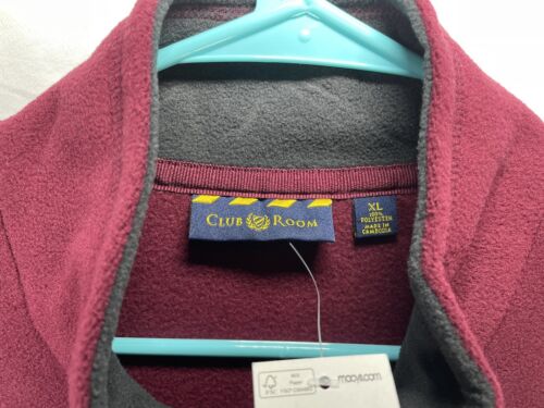 NWT Club Room Mens Solid Fleece Full-Zip Sweater Vest Size XL Extra Large - Picture 3 of 5