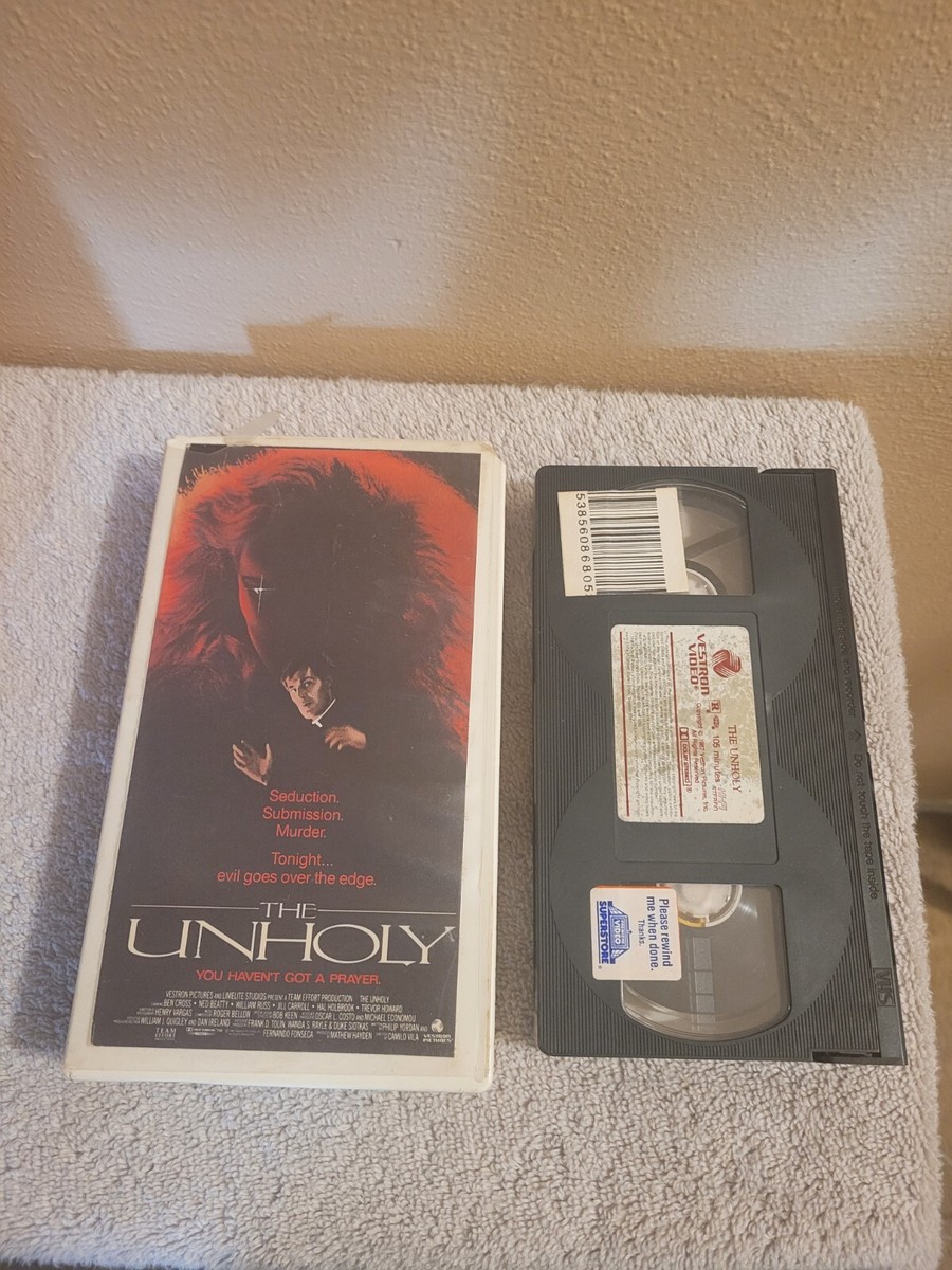 The Unholy (1988) VHS Vestron Video Horror Ben Cross Hal