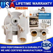 For Whirlpool Kenmore WP3363394 Drain Pump Fits: 3363394 3348015 3352492 334781