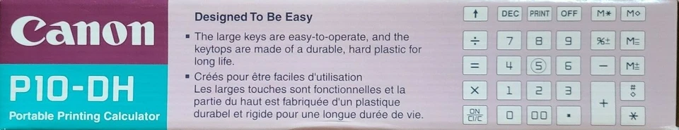 Canon P10-DH PORTABLE PRINTING CALCULATOR - Image 2 of 4