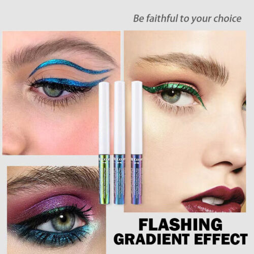 New Chameleons Eyeliner Liquid Gloss Shiny Metallic Multi Chrome Colour Pigment - Picture 1 of 24