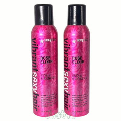 Sexy Hair Vibrant Rose Elixir Hair & Body Dry Oil Mist, 5.1oz (2PACK)