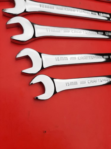 NEW CRAFTSMAN 23 Piece FULL POLISHED SAE & METRIC Combination Wrench set - Picture 16 of 21