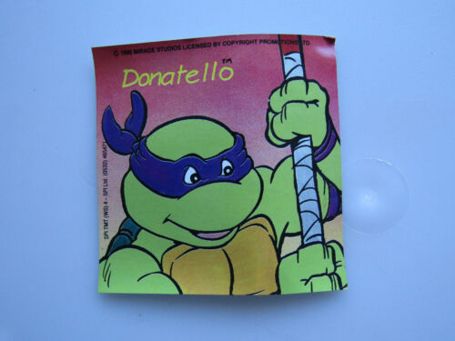 1990'S SPI TEENAGE MUTANT HERO TURTLES DOUBLE SIDED TRANSPARENT WINDOW STICKERS - Picture 11 of 16