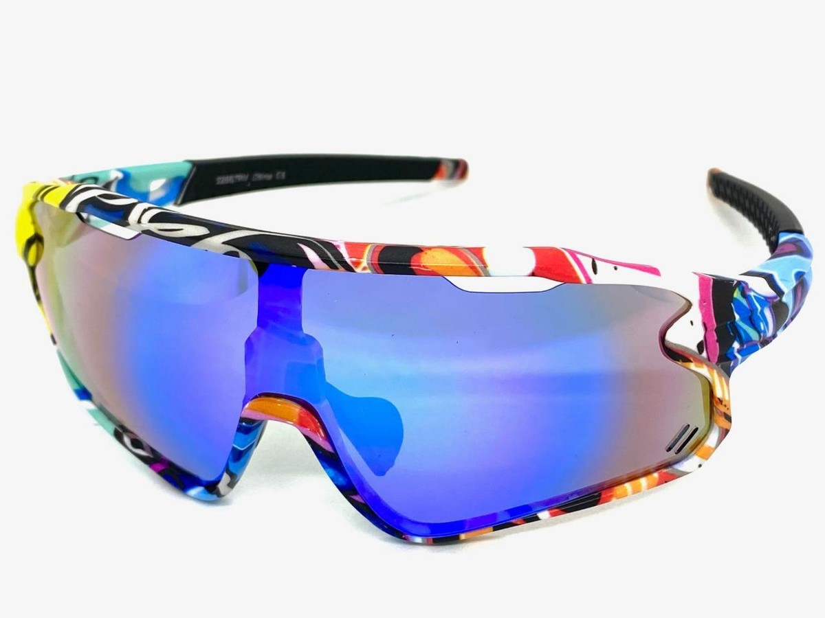 mi＊＊ Oversize RETRO SPORTY WRAP AROUND Cycling Running SUN GLASSES Big