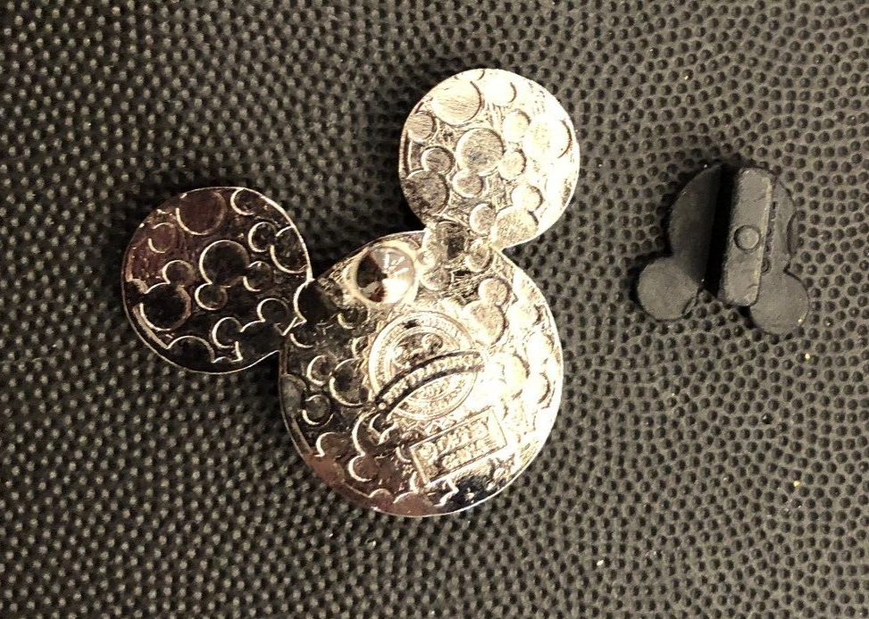 Disney pin 141975 Mickey Icon Pink Glitter free-d 3d sparkle