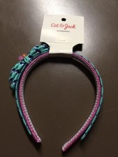 Cat  Jack Girls 3 Headband Lot Of 9- 2-Packs//18 Bands Pink  Teal New
