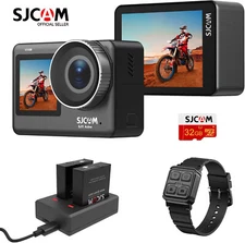 SJCAM SJ11 Active 4K Dual Touchscreen Action Camera Accessory Bundle