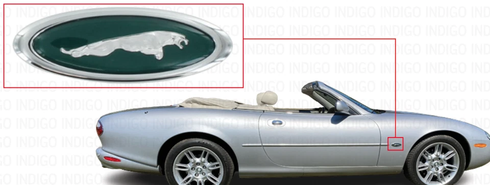 Guardabarros derecho Jaguar XK8 1997-2006 insignia motivo emblema saltador HJA5770AA OEM Foto 2 de 4