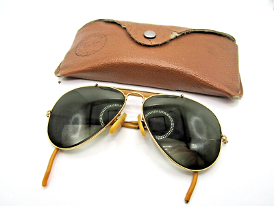 Vintage Rare Bausch & Lomb B&L Ray-Ban 1/10 12K GF Aviator Cable