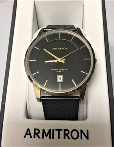 Armitron Mens Two Tone Stainless Steel Watch, Mesh Band 38.5MM - New | eBay