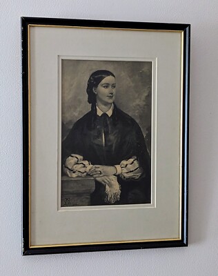 Ein schönes gerahmtes viktorianisches Porträt von Lady Cooke 1864. Henry Dixon & Sons.