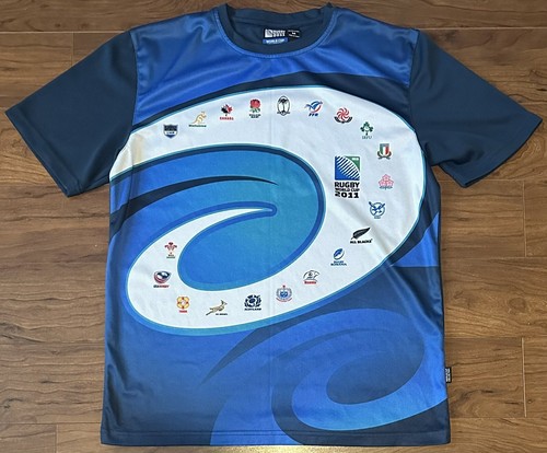 VTG Rugby World Cup 2011 Jersey Shirt Mens Size Medium All National Teams