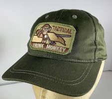 TROOPER TACTICAL GREEN CAP HAT ONE SIZE FIT REMOVABLE MONKEY PATCH Youth NEW