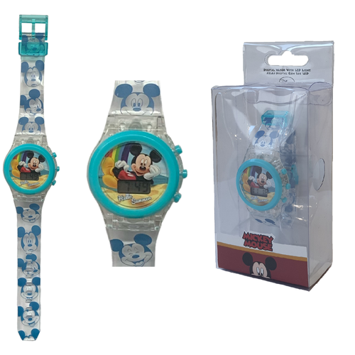OROLOGIO DA POLSO DIGITALE TOPOLINO DISNEY CON LED IN CONFEZIONE REGALO  WD20368 | eBay