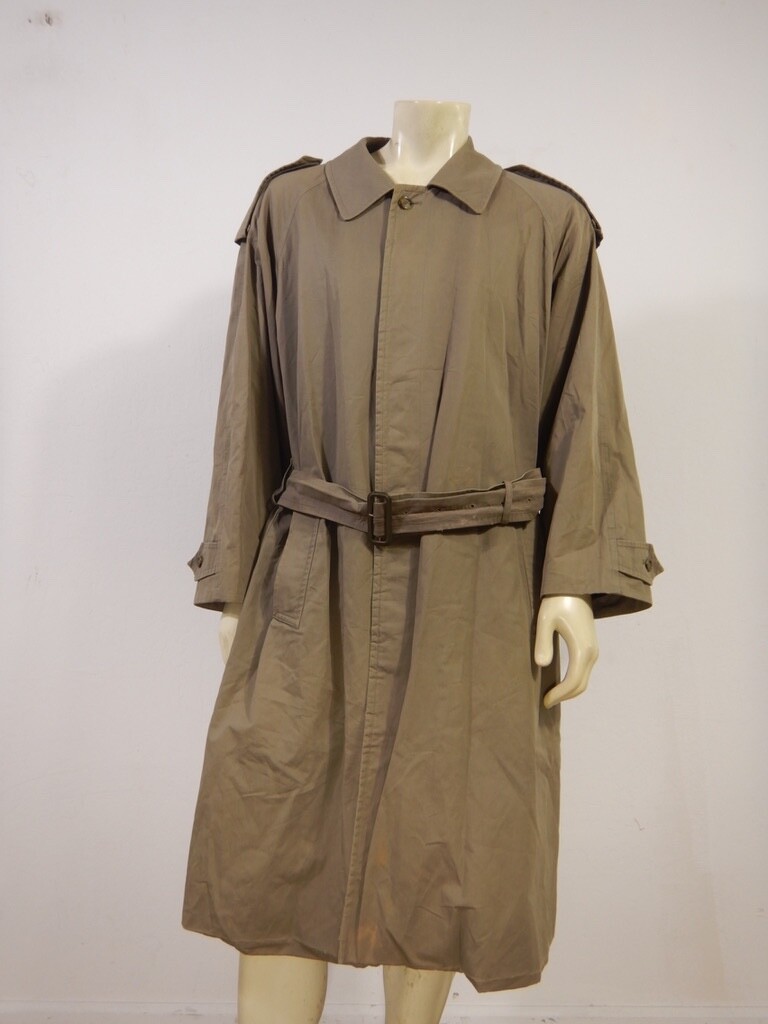 BURBERRY Men's Belted Single Breasted Cotton Trench Coat