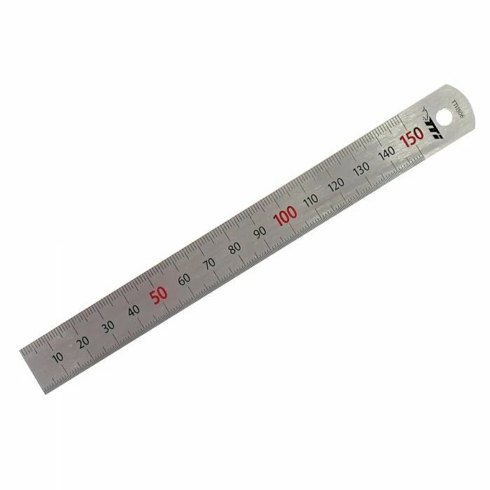 TTI 150MM STAINLESS STEEL ENGINEER RULER 5 PK