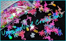 FLAMINGO/PALMTREE/PINEAPPLE/TURTLE GLITTER Nail  Acrylic  Gel  Body  Face  Festival